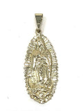 10k Yellow Gold Virgin Mary Lady of Guadalupe Religious Charm Pendant 5.7 grams