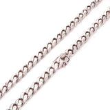 10k White Gold Solid Heavy Miami Cuban Chain Necklace 30" 10mm 194 grams