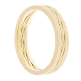 14K Yellow Gold Inlay Twist Wedding Band Ring Size 8 - 4.3mm 4.4 grams