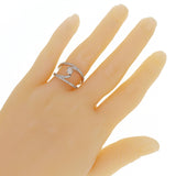 14k White Gold 0.85ctw Diamond Solitaire Split Shank Ring Size 7