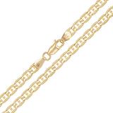 14k Yellow Gold Mariner Link Chain Necklace 18" 3.9mm 11.8 grams