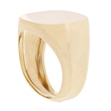 14k Yellow Gold Rectangle Signet Ring Band High Polish 16.5mm Size 8 15 mm 10.3g