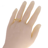 14k Yellow Gold Wave Ring Size 8 - 7mm 2.3 grams