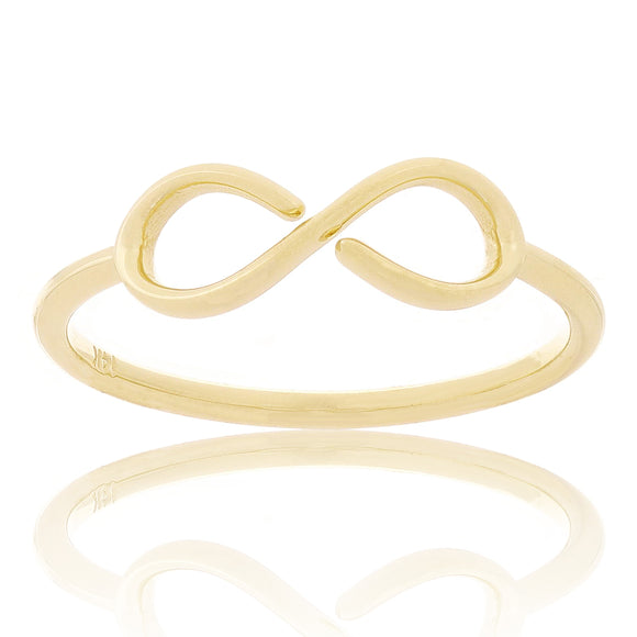 14k Yellow Gold Infinity Ring Size 8 5.7mm 1.6 grams