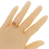 10k Rose & White Gold 0.05ctw Diamond 2 Stone Promise Heart Stacking Ring Sz 6.5