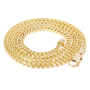 Men's Solid 14k Yellow Gold Franco Chain Necklace 20" 3.15mm 31.3 grams