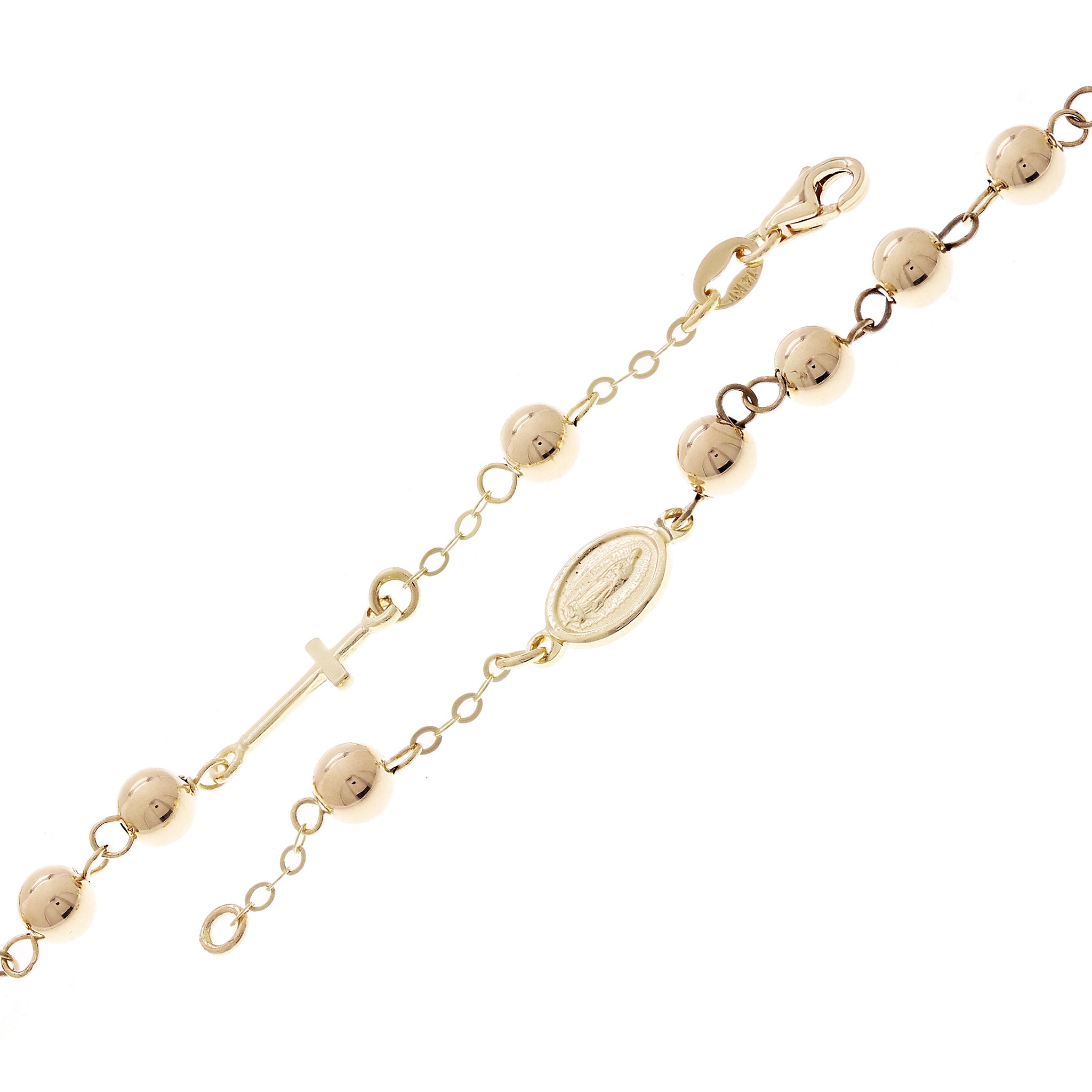 Rosary bracelet classic gold 925 sterling silver | online sales on  HOLYART.com