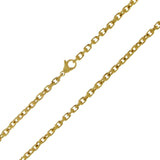 14k Yellow Gold Handmade Fashion Link Necklace 22" 4.5mm 40.7 grams