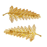 21k Yellow Gold Solid Vintage Beautiful Leaf Pin Brooch 7 grams