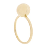 14k Yellow Gold Solid Round Ball Stackable Ring 10.4mm Size 8.5 - 9.3 grams