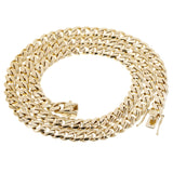 Men's 10k Yellow Gold Solid Miami Cuban Link Necklace 24" 8mm 88.9 grams