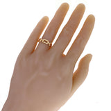 14k Yellow Gold Hexagon Band Stackable Ring Size 7.75 - 5.8mm 4.1 grams