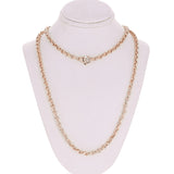 Men's 14k Rose Gold Handmade Fashion Link Necklace 18" 4.2mm 26.5grams