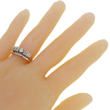 14k White Gold 1/2ctw Diamond Engagement & Wedding 2 Piece Ring Set Size 7