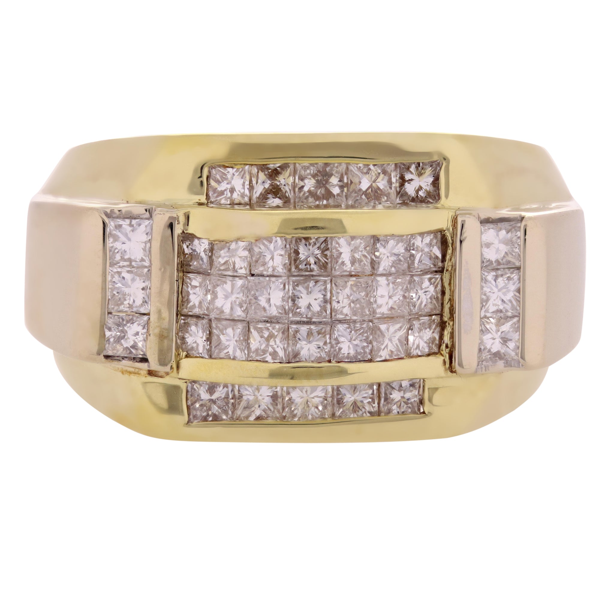 Platinum & Rose Gold Fusion Single Diamond Ring for Men JL PT 995