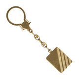 14k Yellow Gold Solid 3.7" Rectangle Key Chain 14.8 grams
