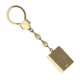 14k Yellow Gold Solid 3.7" Rectangle Key Chain 14.8 grams