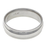 Men's Platinum 950 6mm Wide Wedding Band Ring Size 10 - 10.2 grams
