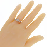 14k White Gold 0.45ctw Diamond Art Deco Style Engagement Promise Ring Size 6.75