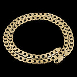 Men's Italian 14k Yellow Gold Curb Cuban Chain Necklace 22" 7.5mm 36.2 grams