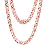 10k Rose Gold Solid Heavy Miami Cuban Chain Necklace 26" 10mm 168.1 grams