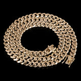 Men's 10k Yellow Gold Solid Miami Cuban Link Necklace 22" 8mm 81.5 grams