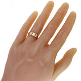 14k Yellow Gold Cut Out Bar Ring Band Size 6 - 5.3mm 5 grams