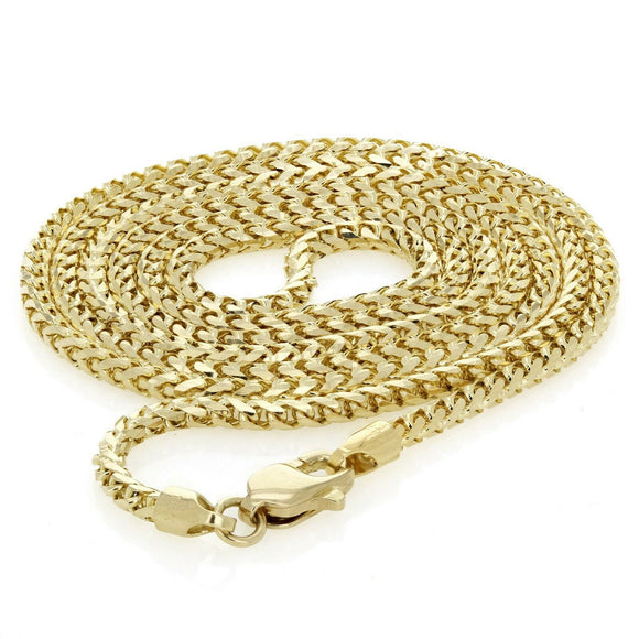 14k Yellow Gold Solid Franco Chain Necklace 24