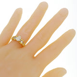 18k Yellow Gold 1.23ctw Pear Shaped Diamond Engagement Ring Size 6