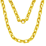 14k Yellow Gold Handmade Fashion Link Necklace 24" 5.5mm 95 grams