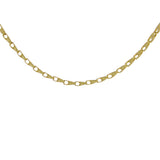 14k Yellow Gold Handmade Fashion Link Necklace 24" 3.5mm 32 grams