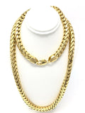 Men's 14k Yellow Gold Solid Franco Chain Necklace 31" 8mm 339.3 grams