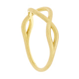 14k Yellow Gold Wave Ring Size 8 - 7mm 2.3 grams