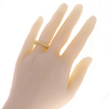 14k Yellow Gold Sharp Edges Stackable Ring Size 8 - 6.5mm 4 grams