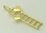 14k Yellow Gold Way to my heart Ladder to my Heart Charm Pendant 1 gram