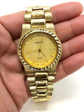 10k Yellow Gold Link Geneve Diamond Wrist Watch 8"-8.5" 52.5 grams