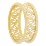 14k Yellow Gold Abstract Design Ring Band Size 7.5 - 7.5mm 3.9 grams